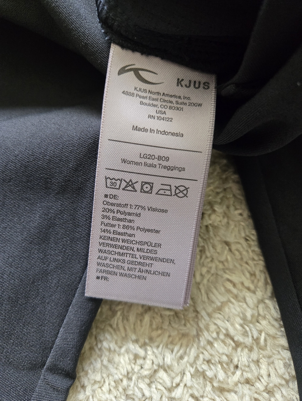 Kjus Ikala Treggings Womens 38/M Black Stretch Golf Pants - Picture 7 of 12